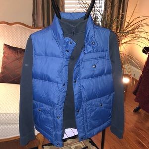 Boys’ Lands End blue down vest